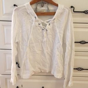 Cloth & Stone Lace Up Top